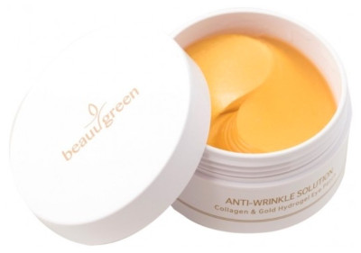 Антивікові патчі гідрогелеві з колагеном і колоїдним золотом великі Beauugreen Collagen&Gold Hydrogel Eye Patch (Middle Type), 60 шт