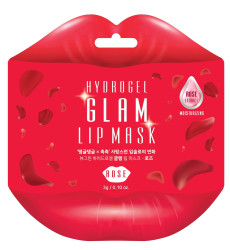 Питательная гидрогелевая маска-патч для губ с экстрактом розы Beauugreen Hydrogel Glam Lip Patch Rose, 10 шт