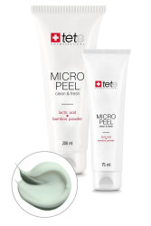 М'який ексфоліант з молочною та гліколевою кислотами та бамбуковою пудрою Micro Peel Tete Cosmeceutical, 75 мл