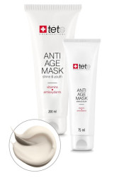 Омолоджуюча маска з вітамінами та антиоксидантами Anti-age Mask Vitamins and Antioxydants Tete Cosmeceutical, 75 мл