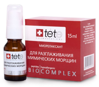 Биокомплекс миорелаксант для разглаживания мимических морщин Tete Cosmeceutical, 15 мл