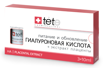 Гиалуроновая кислота+Экстракт плаценты Tete Cosmeceutical, 3х10 мл