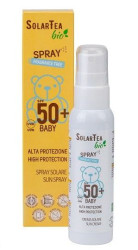 Спрей солнцезащитный детский с высоким уровнем защиты SPF 50 для тела и лица, без запаха Bema Cosmetici Solar Tea Bio, 100 мл