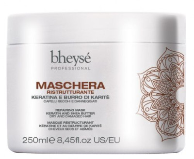 Маска відновлююча BHEYSE REPAIRING з кератином та олією Ши
