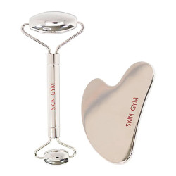 Набор SKIN GYM Cryo Stainless Steel Workout Set Набор гуаша и роллер из нержавеющей стали