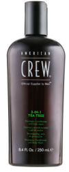 Средство по уходу за волосами и телом 3-в-1 "Чайное дерево" American Crew Tea Tree 3-in-1 Shampoo, Conditioner and Body Wash, 250 мл