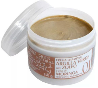 Крем-шампунь с зеленой глиной, цинком и маслом моринги, 250 мл