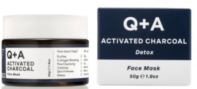 Маска для обличчя "Детокс" з активованим вугіллям Q+A Activated Charcoal Face Mask, 50 мл