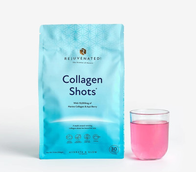 Питьевой коллаген с ягодами Асаи Rejuvenated Collagen Shots 10 000 мг, 24 саше