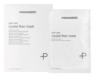 Пост-пілінгова маска Mesoestetic Post Peel Crystal Fiber Mask, 5 шт х 25мл