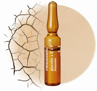 Ампули з 10% гліколевою кислотою з вітамінами Е+F Mesoestetic - Home performance - Glycolic Acid 10% + vit. E та F, 10 x 2 мл