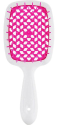 Расческа для волос Janeke Superbrush the Original Small (белый с розовым)