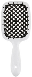 Расческа для волос Janeke Superbrush the Original (белый с черным)