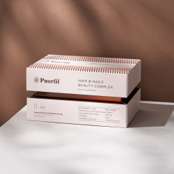 Puerfil для сильного, сияющего и здоровых волос а так же для крепости ногтей HAIR AND NAILS COMPLEX 20шт