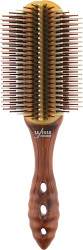 Щетка для создания локонов 13-рядная, 220 мм, коричневая Y.S.Park Professional Wood Dragon Air Styler
