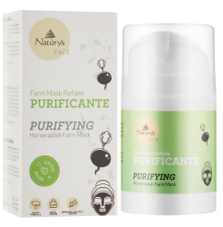 Очищувальна маска для обличчя з чорною редькою Bema Cosmetici Naturys Purifying Horseradish Farm Mask, 50 мл