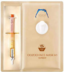 Маска з пантенолом для інтенсивного живлення шкіри обличчя The Oozoo Face Injection Mask Nutrient