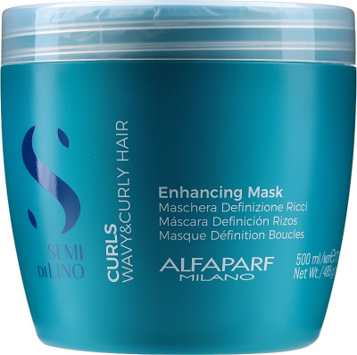Маска Alfaparf Semi Di Lino Curls Enhancing Mask для кучерявых волос, 500 мл