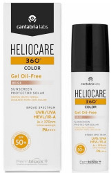 Тональный гель солнцезащитный SPF50+ Cantabria Heliocare 360 ​​Color Gel Oil-Free Sunscreen, 50 мл