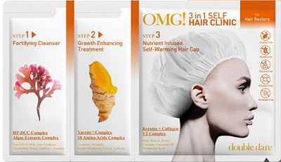 Комплекс 3 в 1 для стимулювання росту волосся Double Dare OMG! 3in1 Self Hair Clinic For RestoreOMG! 3in1 Self Hair Clinic For Restore, 5 шт