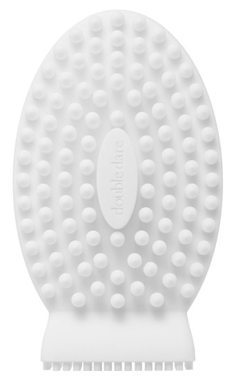 Массажная силиконовая щетка для тела Double Dare I.M. Buddy Body White