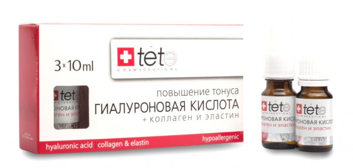 Гиалуроновая кислота+Коллаген и эластин Tete Cosmeceutical, 3х10 мл