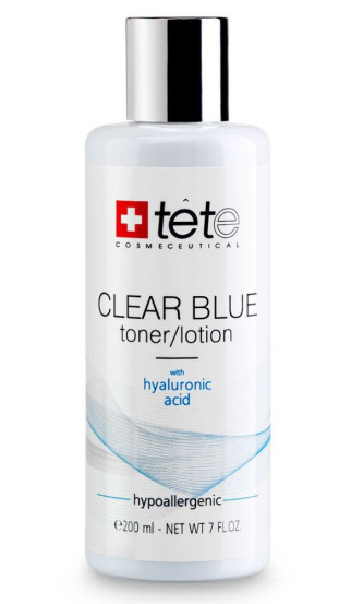 Тонік-лосьйон з гіалуроновою кислотою Clear Blue Toner Tete Cosmeceutical, 200 мл