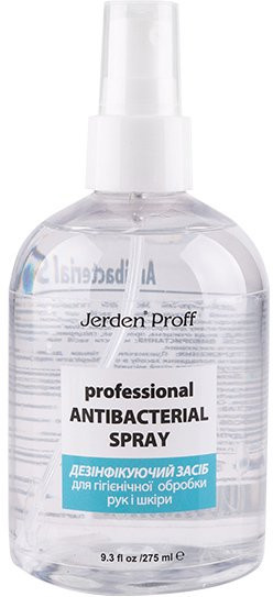 Дезинфицирующее средство для рук и кожи Antiseptique Jerden Proff Antibacterial Spray, 275 мл