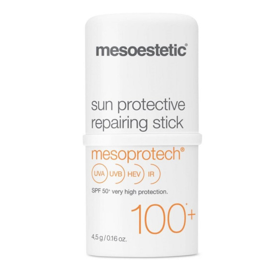 Відновлюючий сонцезахисний стик для чутливих зон Mesoestetic Mesoprotech Sun Protective Repairing Stick SPF 100+, 4,5 грам