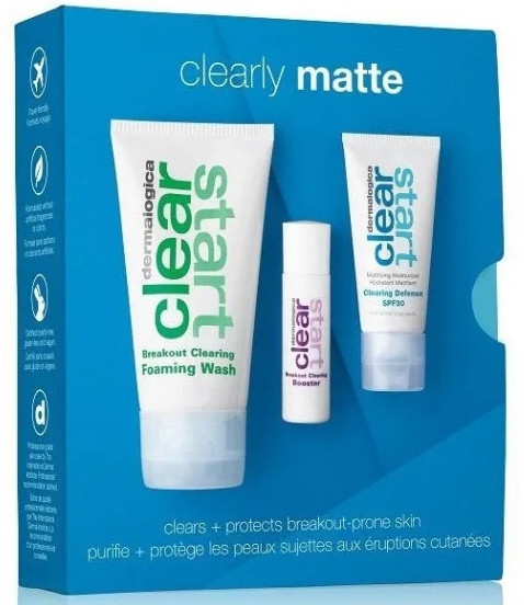 Лечебный набор "Очищение и защита для проблемной кожи" Dermalogica Сlearly Matte Kit