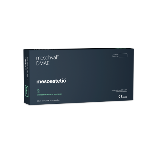 Мезогиал DMAE 3% + гиалуроновая кислота 2,5 мг/мл (ампула) Mesoestetic mesohyal DMAE 5 x 5 мл