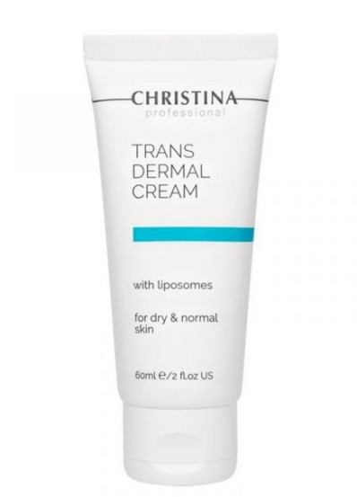 Трансдермальный крем для лица Christina Trans dermal Cream with Liposomes с липосомами, для нормальной и сухой кожи, 60 мл