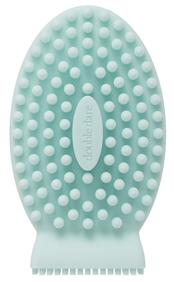Масажна силіконова щітка для тіла Double Dare I.M. Buddy Body Pastel Green