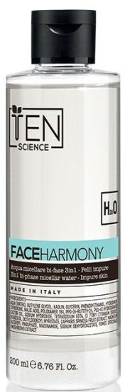 Бифазная мицеллярная вода для проблемной кожи Ten Science Harmony 3 in 1 Biphase Micellar Water For Impure Skin, 200 мл