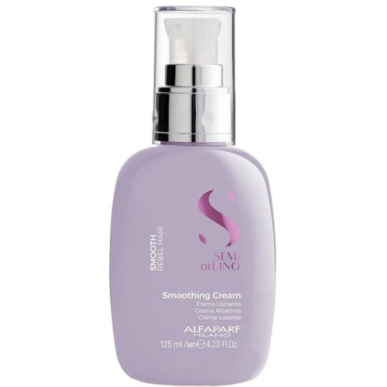 Термозащитный крем для непослушных волос Alfaparf Semi Di Lino Smoothing Cream 125 мл