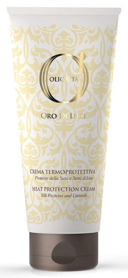 Крем термозахисний з протеїнами шовку і насінням льону Barex Italiana Olioseta Oro Di Luce Heat Protection Cream