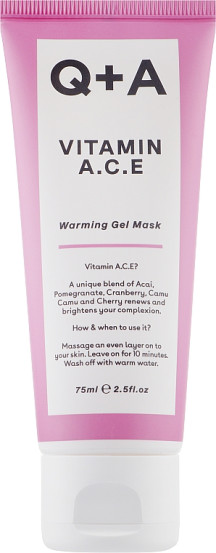 Мультивитаминная маска для лица Q+A Vitamin ACE Warming Gel Mask 75 мл