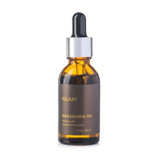 Органическое нерафинированное масло макадамии холодного отжима Hillary Organic Cold-Pressed Macadamia Oil 30 мл