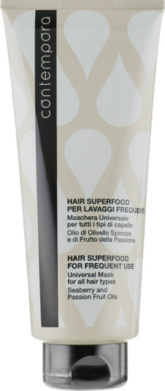 Маска для всех типов волос с маслом облепихи и маракуйи Contempora Universal Mask for all hair types Seaberry and Passion Fruit Oils
