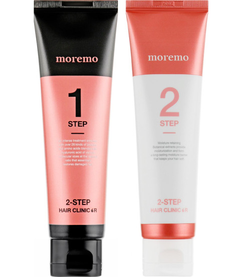 ДВУХЭТАПНОЕ СРЕДСТВО ДЛЯ ВОССТАНОВЛЕНИЯ ВОЛОС MOREMO 2 STEP HAIR CLINIC R
