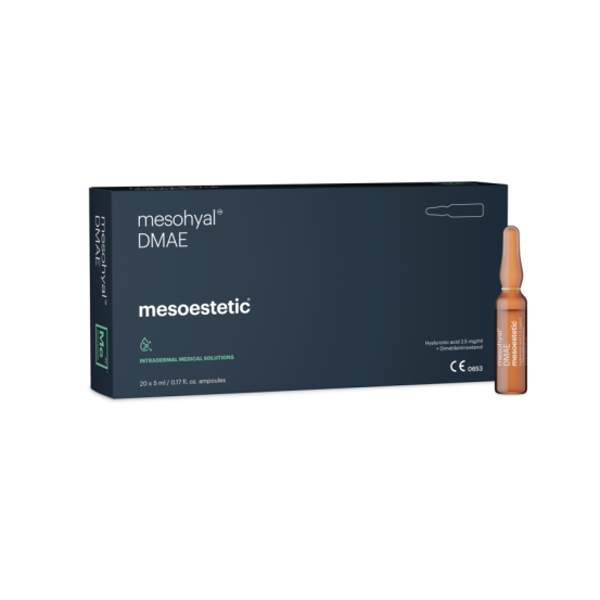 Мезогиал DMAE 3% + гиалуроновая кислота 2,5 мг/мл (ампула) Mesoestetic mesohyal DMAE 5 x 5 мл