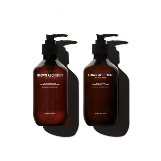 Розкішний Дует СПА очищення та живлення тіла - Grown Alchemist Giving Body Cleanser & Cream Gift Set