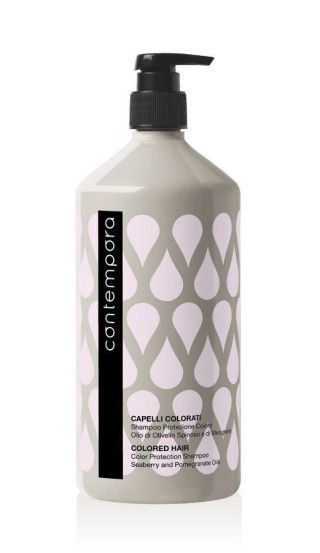 Шампунь для сохранения цвета с маслом облепихи и граната Contempora Color Protection Shampoo Seaberry and Pomegranate Oils