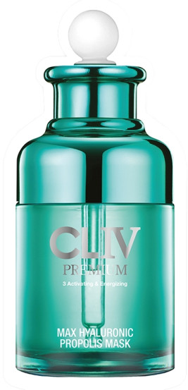 Маска для лица с гиалуроновой кислотой и прополисом Cliv Max Hyaluronic Propolis Mask