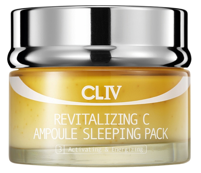 Ночная маска для лица с витамином С Cliv Revitalizing C Ampoule Sleeping Pack, 100 мл