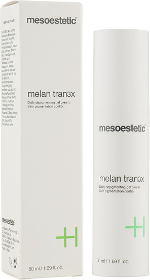 Депигментирующий гель-крем Mesoestetic Melan Tran3x Daily Depigmenting Gel Cream