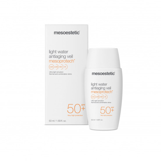 Увлажняющая анти-возрастная вуаль спф50+ Mesoestetic MESOPROTECH WATER VEIL 50 мл