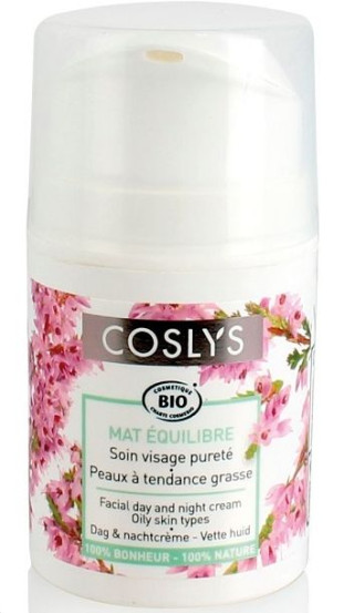 Денний та нічний крем для жирної шкіри обличчя Coslys Facial day and night cream oily skin types 50 мл