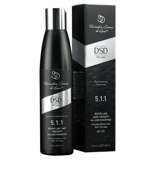 Восстанавливающий шампунь «Бот0кс-терапия» 5.1.1 Divination Simone De Luxe Botox Hair Therapy de Luxe Shampoo, 200 мл