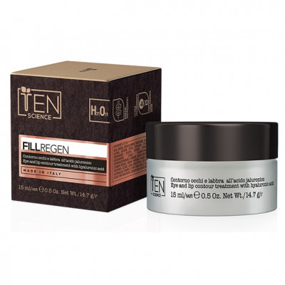 Крем против морщин вокруг кожи глаз и Губ с гиалуроновой кислотой TEN Fill Regen Eye & Lip Contour Treatment With Hyaluronic Acid 15 мл